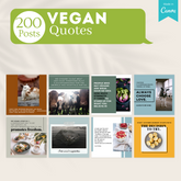 400 Vegan Posts -  Social Media Templates